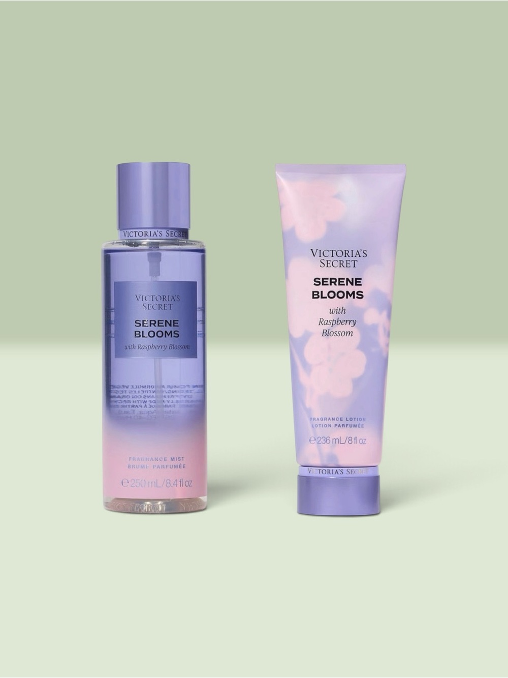 Victoria's Secret SERENE BLOOMS Fragrance Mist and Lotion